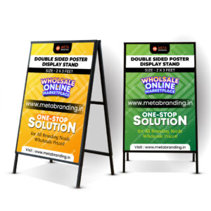 Double-Sided Poster Display Stand