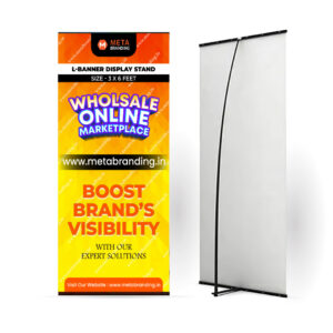 L Banner Display Stand