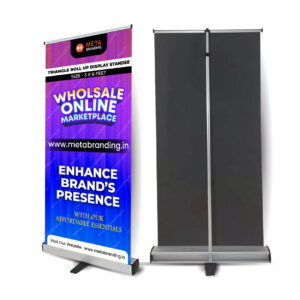 Triangle Roll Up Display Standee