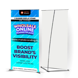 V Banner Display Stand