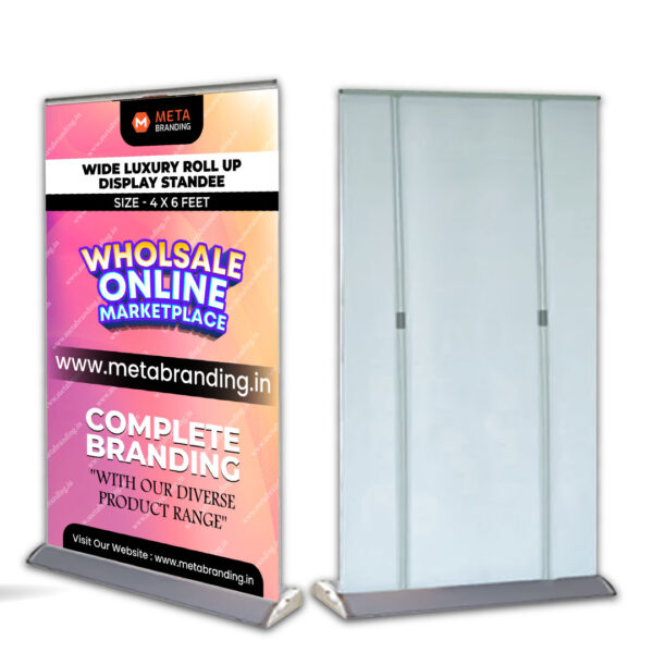 Wide Luxury Roll Up Display Standee